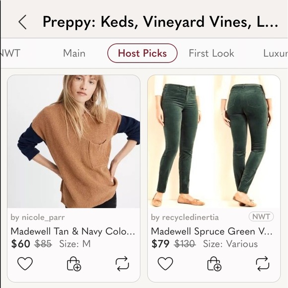 Madewell Spruce Green Velour High Rise Stretch 10” Skinny Pants - Picture 8 of 9